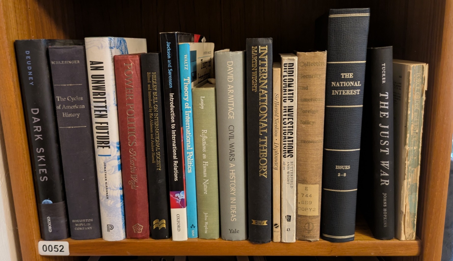 Books on Shelf 52