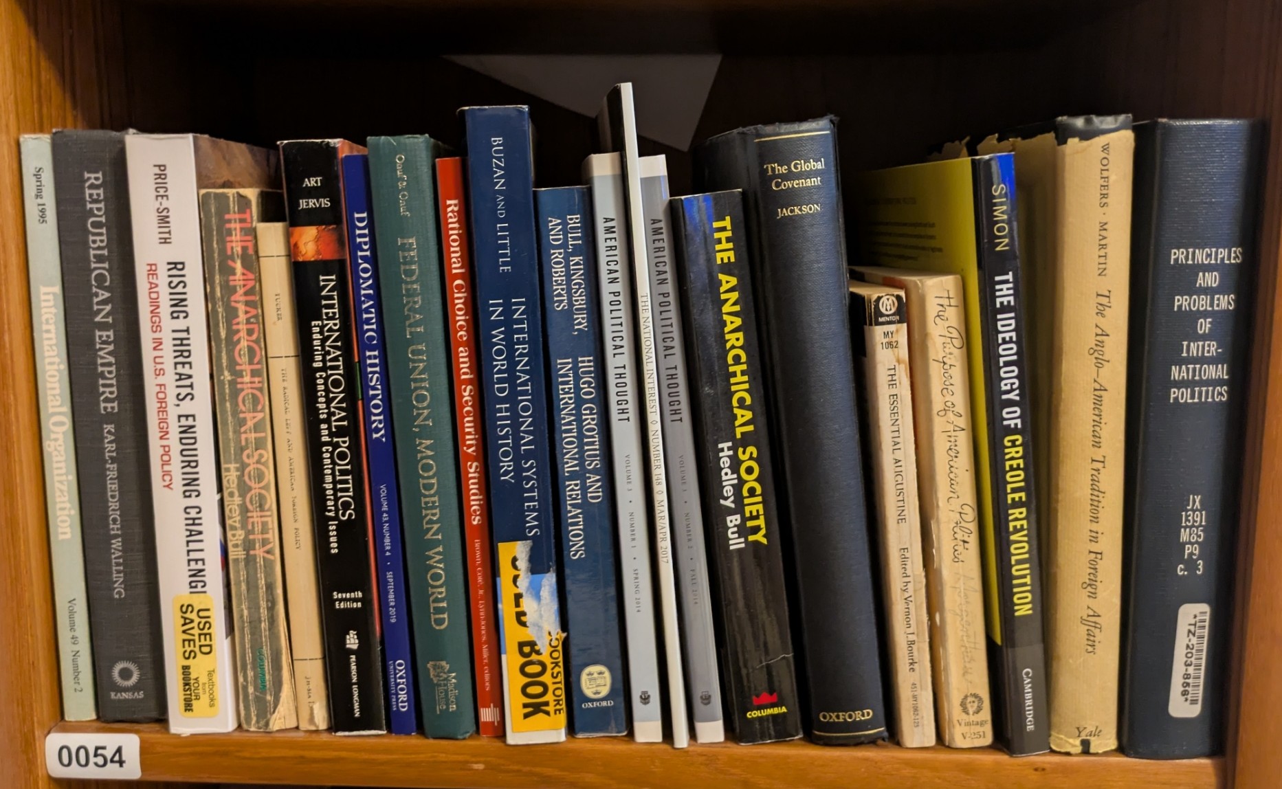 Books on Shelf 54
